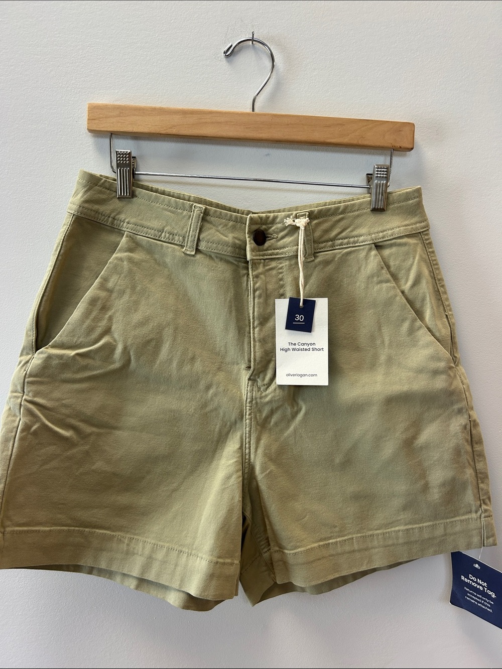 High-Rise Women’s Shorts in Olive Green - The Canyon